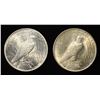 Image 2 : 1922 & 1924 PEACE DOLLARS CH BU