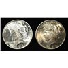 Image 1 : 1924 & 1925 PEACE DOLLARS CH BU
