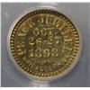 Image 3 : 1898 PEACE JUBILEE SO CALLED DOLLAR ICG MS63