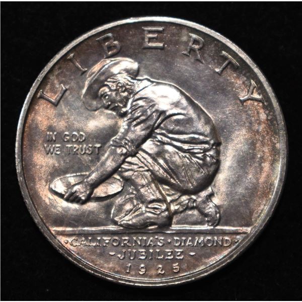 1925-S 50C CALIFORNIA JUBILEE GEM BU
