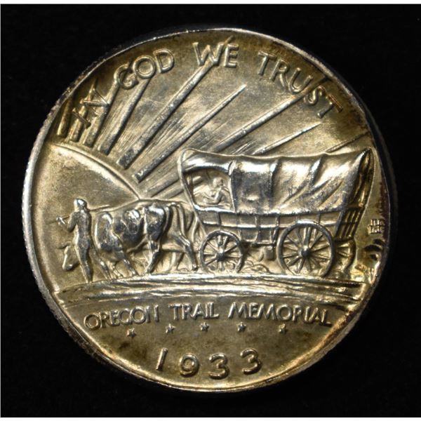 1933-D OREGON COMMEM HALF CH/GEM BU