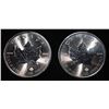 Image 1 : (2) 1 OZ MAPLE .999 SILVER ROUNDS