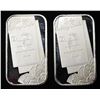 Image 1 : (2) 1 OZ TO THE HAPPY COUPLE .999 SILVER BARS