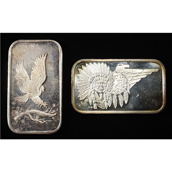 (2) 1 OZ .999 SILVER BARS