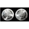 Image 2 : (2) 1 OZ RIGHT TO BEAR ARMS .999 SILVER ROUNDS