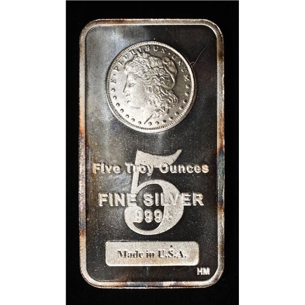 MORGAN 5 OZ .999 SILVER BAR