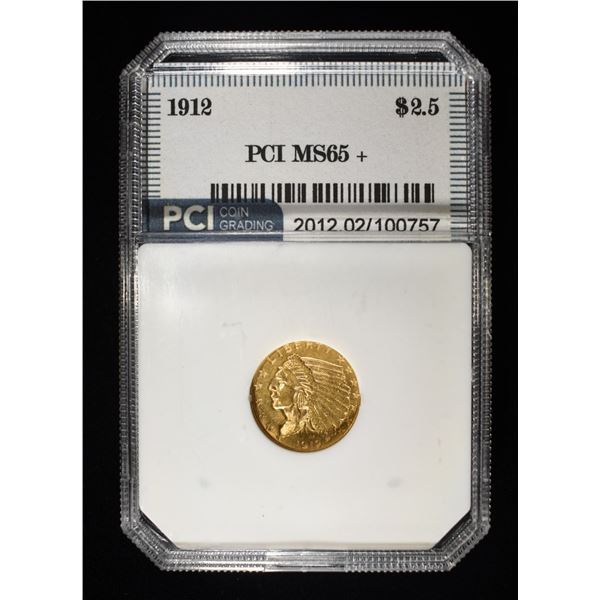 1912 $2.5 INDIAN GOLD MS65