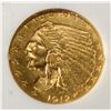 Image 2 : 1912 $2.5 INDIAN GOLD MS65