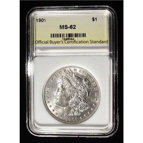 1901 MORGAN DOLLAR OBCS BU