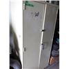 Metal two door a storage cabinet