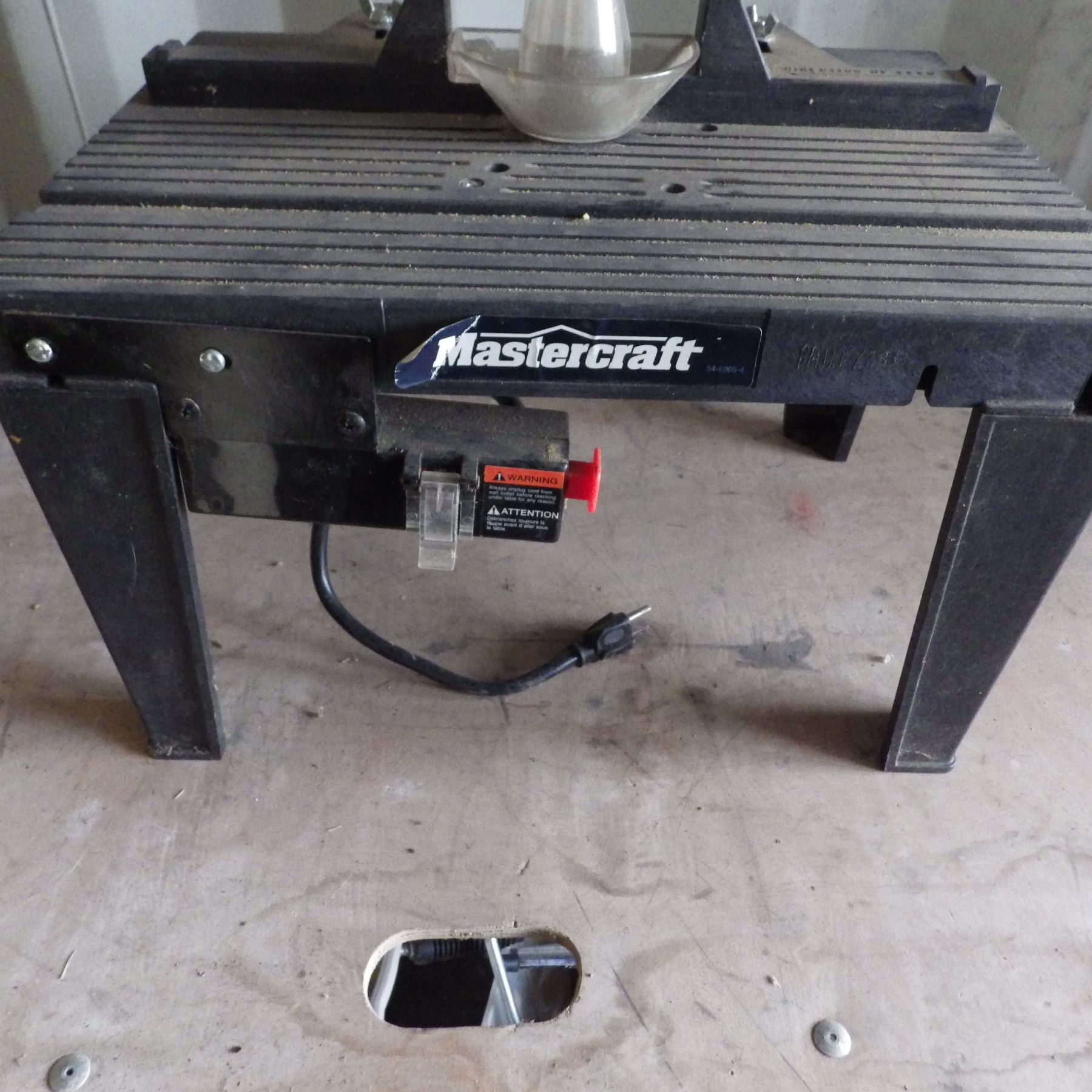 Master Craftsman Router Table Mastercraft router table