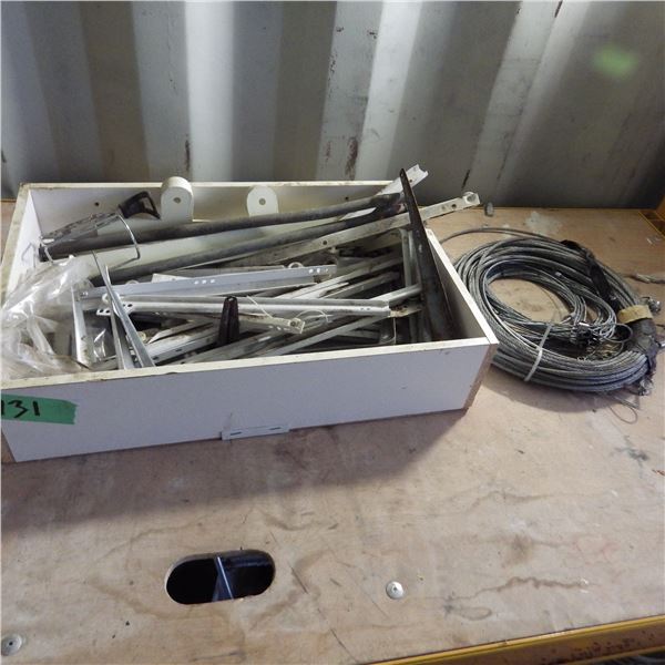 shelf brackets , drawer glides, Wire cable