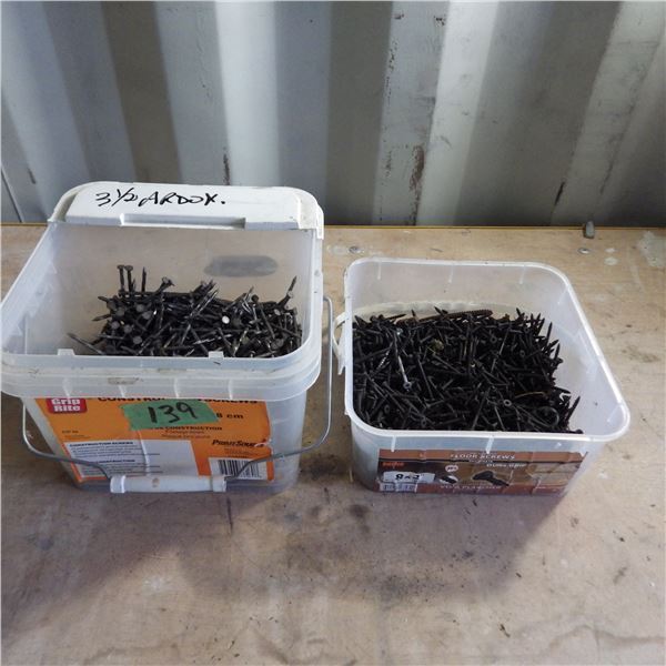 3 1/2 inch ardox nails and floor screws