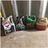 Image 1 : Assorted shop fluids and oil