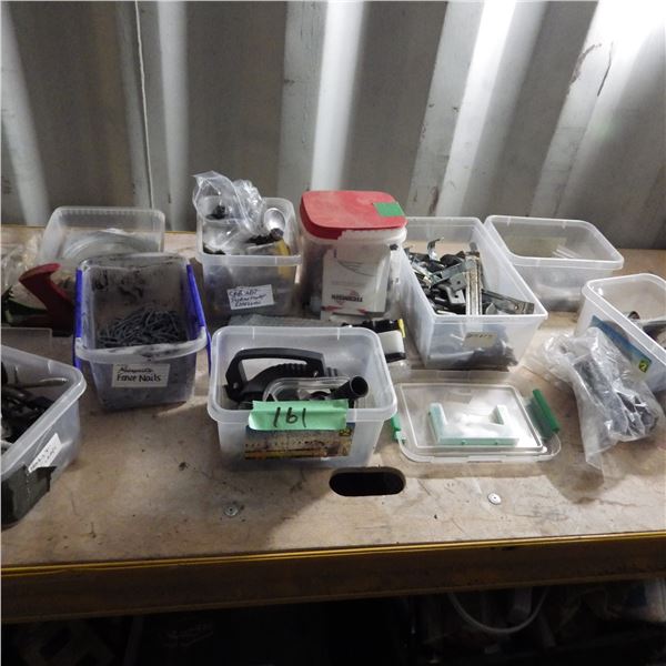 Assorted hardware and brackets etcetera