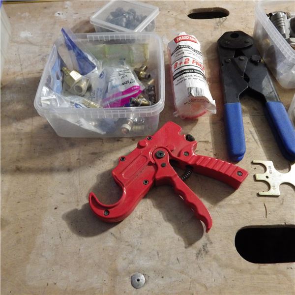 Plumbing crimpers and plumbing supplies