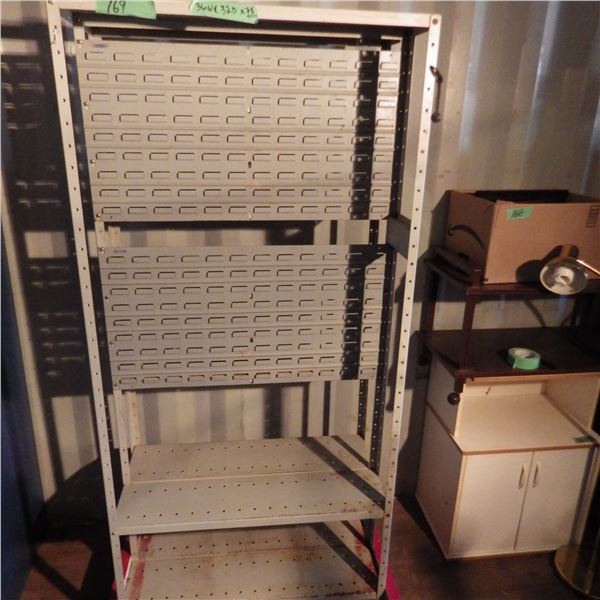 Rolling rack for parts bins and storage trays