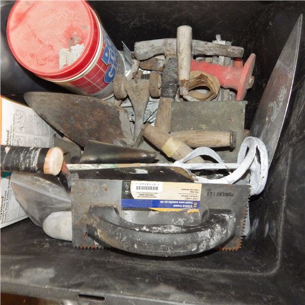 Trowels and tools for working with grout