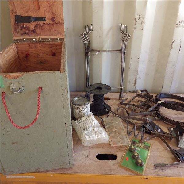 Odorless trap wax, black trap dye and hunting supplies