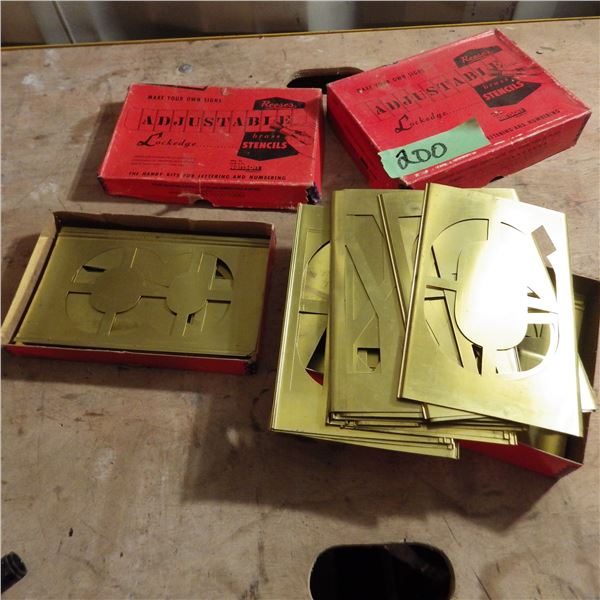 Adjustable brass stencils