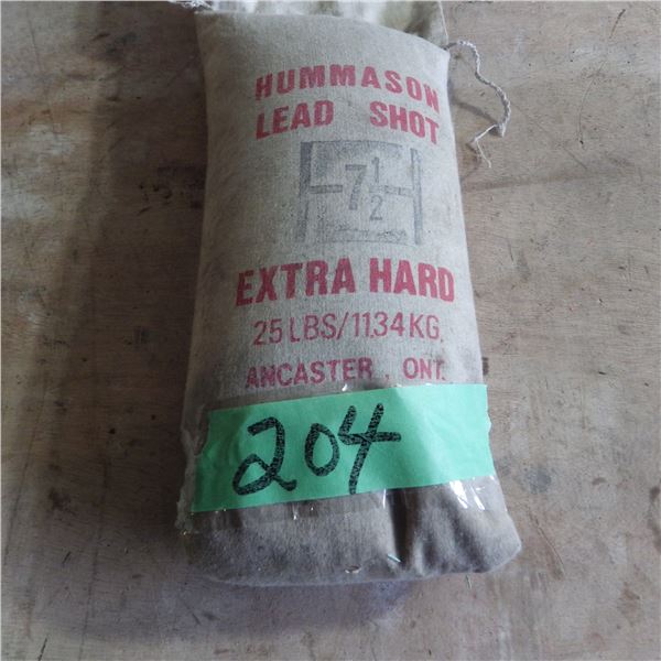 Lead shot # 7 1/2 unopened 25 lb bag