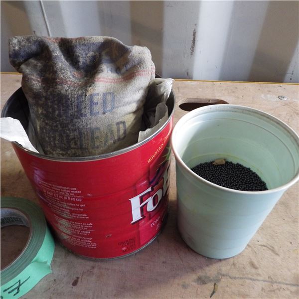 Lead shot approximately 25 lbs