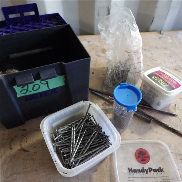 Assortment of various nails
