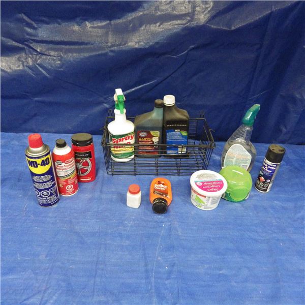 Assorted shop fluids