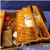 Image 3 : Broken fishing tackle box with tackle etcetera