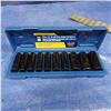 Image 1 : Power fist 10 piece half inch drive SAE Deep Impact socket set