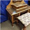 Image 2 : vintage dressing table and stool - minor damage