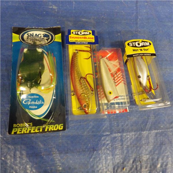 Bag of fishing lures etcetera