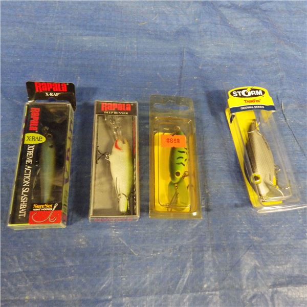 Bag of fishing lures etcetera