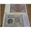 Image 1 : 20-1923 German 100,000 Mark Inflation Notes