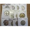 Image 1 : 12 Assorted Washington Quarters (UNC)