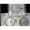 1961-D, 64 And 64-D Washington Silver Quarters