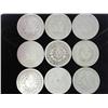 Image 2 : 9 Assorted Liberty "V" Nickels