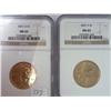 Image 1 : 2001-P/D Sacagawea Dollars NGC MS65 (2 Coins)