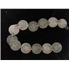 Image 1 : Unique Bracelet Made From  US Half Dimes 1800's