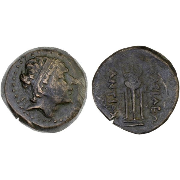 SELEUKID KINGDOM: Antiochos III 'the Great', 222-187 BC, AE24 (Denomination A) (12.10g), Ekbatana, V