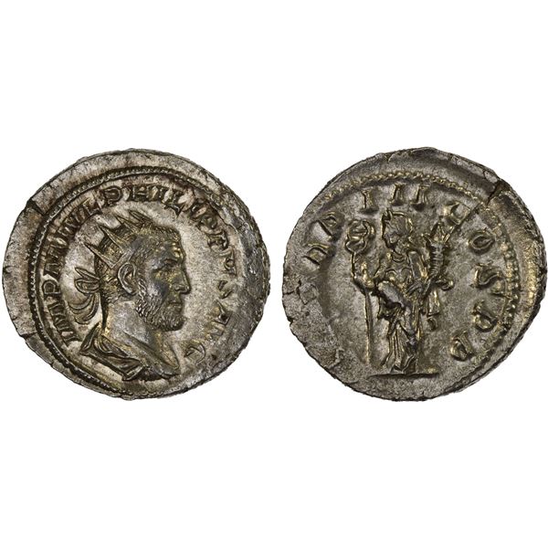 ROMAN EMPIRE: Philip I 'the Arab', 244-249 AD, AR antoninianus (4.78g), Rome, 246 AD, AU