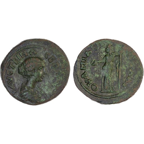 ROMAN PROVINCIAL, THRACE: Pautalia, Faustina Junior, augusta, 161-175, AE22 (6.82g), Choice VF