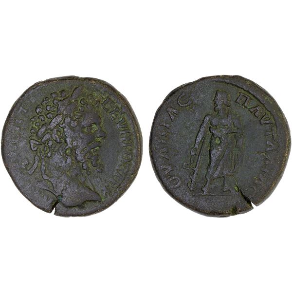 ROMAN PROVINCIAL, THRACE: Pautalia, Septimius Severus, 193-211, AE28 (13.68g), VF