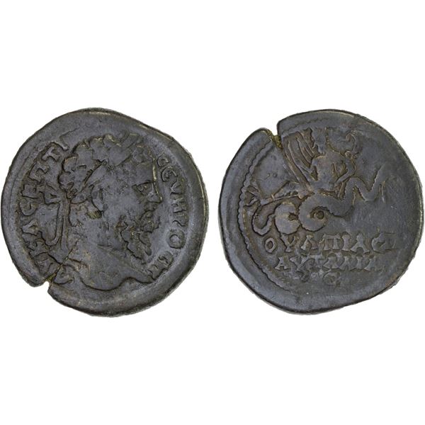 ROMAN PROVINCIAL, THRACE: Pautalia, Septimius Severus, 193-211, AE30 (15.82g), Fine
