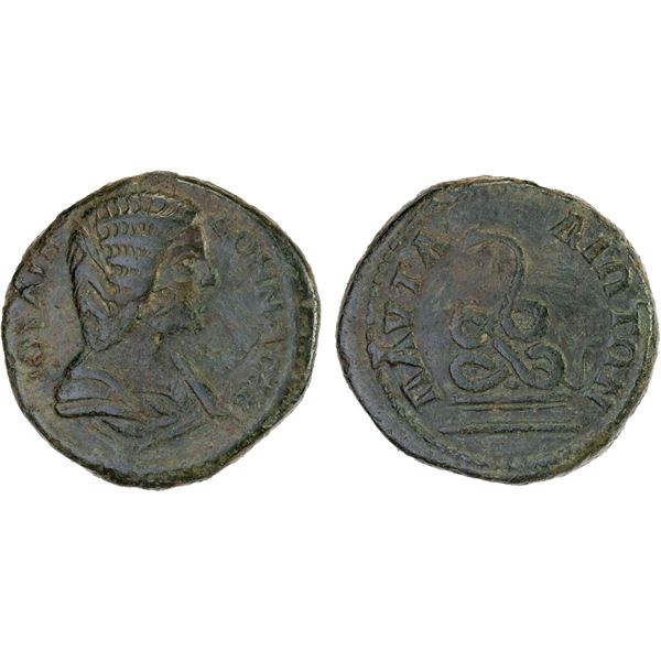 ROMAN PROVINCIAL, THRACE: Pautalia, Julia Domna, augusta, 193-211, AE22 (6.30g), VF