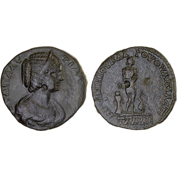 ROMAN PROVINCIAL, THRACE: Pautalia, Plautilla, augusta, 202-205, AE28 (11.17g), VF