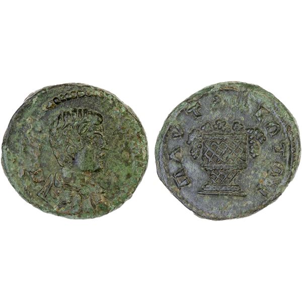 ROMAN PROVINCIAL, THRACE: Pautalia, Geta, as caesar, 198-209, AE18 (4.01g), XF