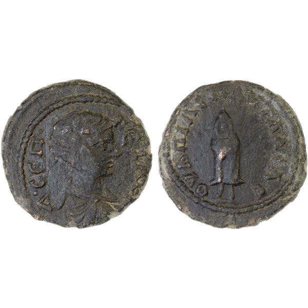 ROMAN PROVINCIAL, THRACE: Pautalia, Geta, as caesar, 198-209, AE19 (4.27g), Choice VF