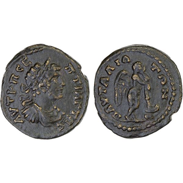 ROMAN PROVINCIAL, THRACE: Pautalia, Geta, 209-211, AE19 (3.77g), Choice VF