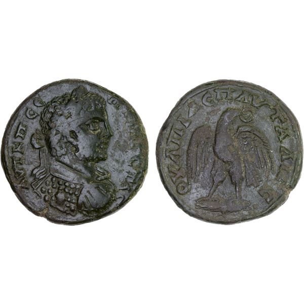 ROMAN PROVINCIAL, THRACE: Pautalia, Geta, 209-211, AE30 (15.51g), F-VF